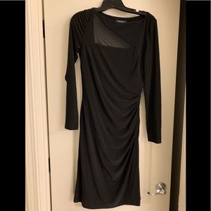 Ralph Lauren Little Black Dress w/ Mesh Cut Out